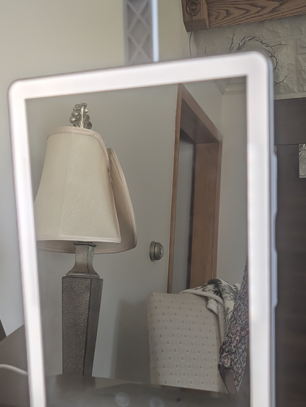 LED Lighted Vanity Mirror in White